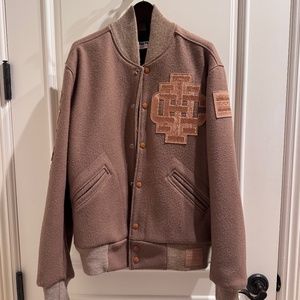 Ebbets Field Flannels Vintage Letter Jacket - One of a Kind Starbucks Patches